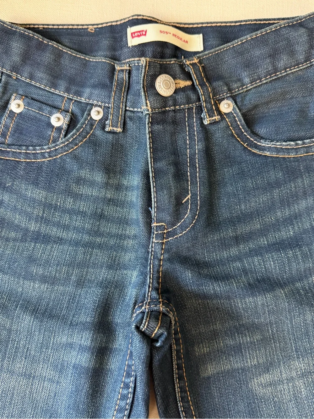 Levi's Kids Dark Blue Straight Jeans
